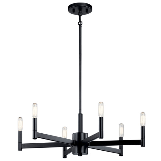 Myhouse Lighting Kichler - 43859BK - Six Light Chandelier - Erzo - Black