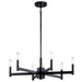 Myhouse Lighting Kichler - 43859BK - Six Light Chandelier - Erzo - Black