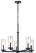 Myhouse Lighting Kichler - 43999BK - Five Light Chandelier - Crosby - Black