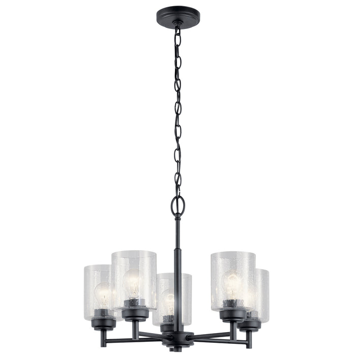 Myhouse Lighting Kichler - 44030BK - Five Light Chandelier - Winslow - Black