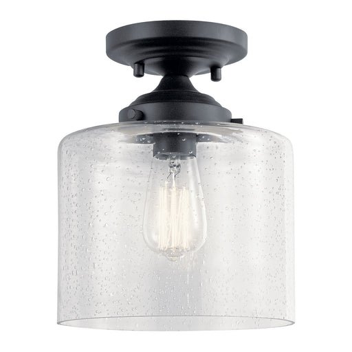 Myhouse Lighting Kichler - 44033BK - One Light Semi Flush Mount - Winslow - Black