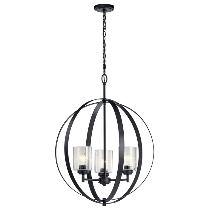 Myhouse Lighting Kichler - 44034BK - Three Light Chandelier - Winslow - Black