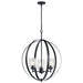 Myhouse Lighting Kichler - 44034BK - Three Light Chandelier - Winslow - Black