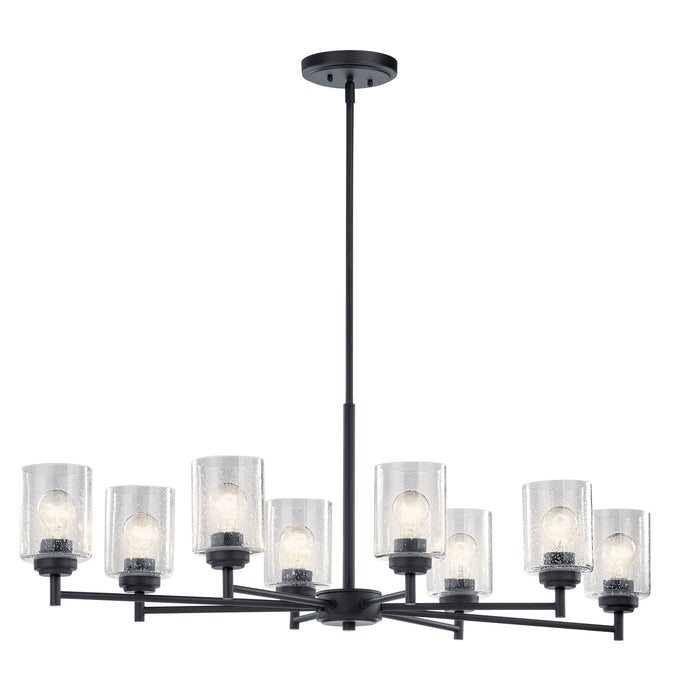 Myhouse Lighting Kichler - 44035BK - Eight Light Chandelier - Winslow - Black