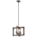 Myhouse Lighting Kichler - 44046AUB - Four Light Chandelier/Semi Flush Mount - Marimount - Auburn Stained Finish