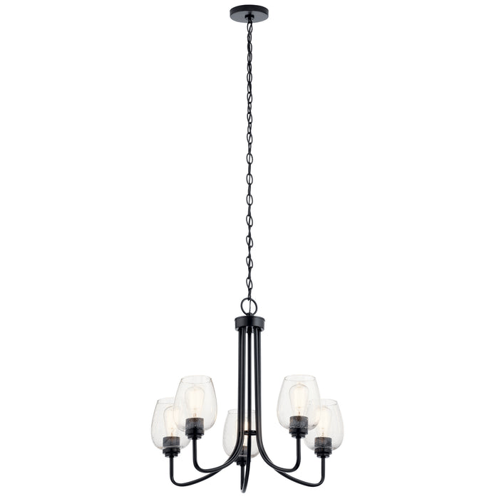 Myhouse Lighting Kichler - 44377BKCS - Five Light Chandelier - Valserrano - Black