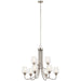 Myhouse Lighting Kichler - 44378NICS - Nine Light Chandelier - Valserrano - Brushed Nickel