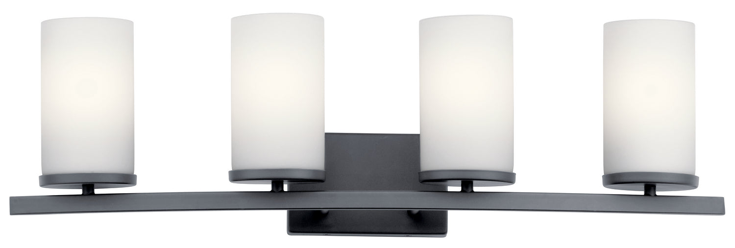 Myhouse Lighting Kichler - 45498BK - Four Light Bath - Crosby - Black