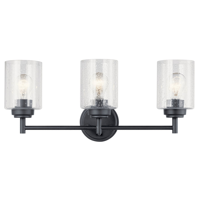 Myhouse Lighting Kichler - 45886BK - Three Light Bath - Winslow - Black