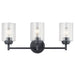 Myhouse Lighting Kichler - 45886BK - Three Light Bath - Winslow - Black