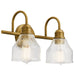 Myhouse Lighting Kichler - 45972NBR - Two Light Bath - Avery - Natural Brass