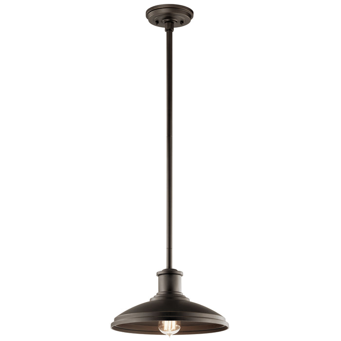 Myhouse Lighting Kichler - 49982OZ - One Light Outdoor Pendant/Semi Flush Mount - Allenbury - Olde Bronze