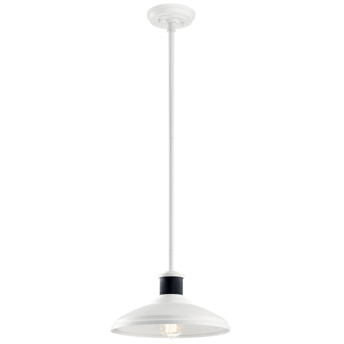 Myhouse Lighting Kichler - 49982WH - One Light Outdoor Pendant/Semi Flush Mount - Allenbury - White