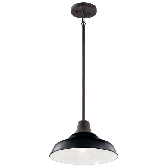 Myhouse Lighting Kichler - 49992BK - One Light Outdoor Pendant/Semi Flush Mount - Pier - Black