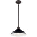 Myhouse Lighting Kichler - 49992BK - One Light Outdoor Pendant/Semi Flush Mount - Pier - Black