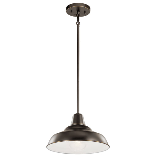 Myhouse Lighting Kichler - 49992OZ - One Light Outdoor Pendant/Semi Flush Mount - Pier - Olde Bronze