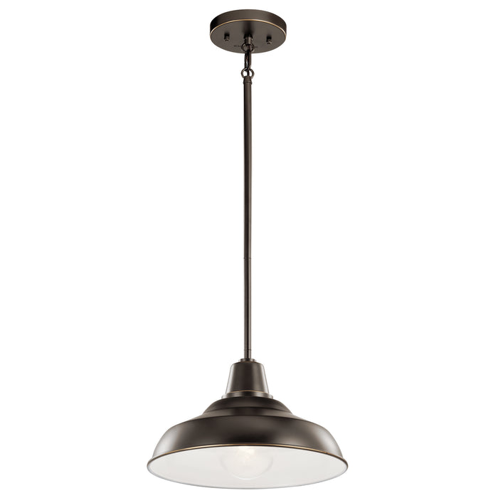 Myhouse Lighting Kichler - 49992OZ - One Light Outdoor Pendant/Semi Flush Mount - Pier - Olde Bronze