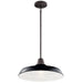 Myhouse Lighting Kichler - 49993BK - One Light Outdoor Pendant/Semi Flush Mount - Pier - Black