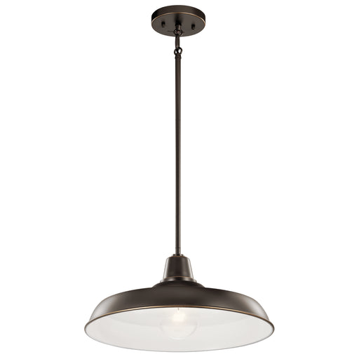 Myhouse Lighting Kichler - 49993OZ - One Light Outdoor Pendant/Semi Flush Mount - Pier - Olde Bronze