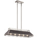 Myhouse Lighting Kichler - 52037CLP - Five Light Linear Chandelier - Grendel - Classic Pewter