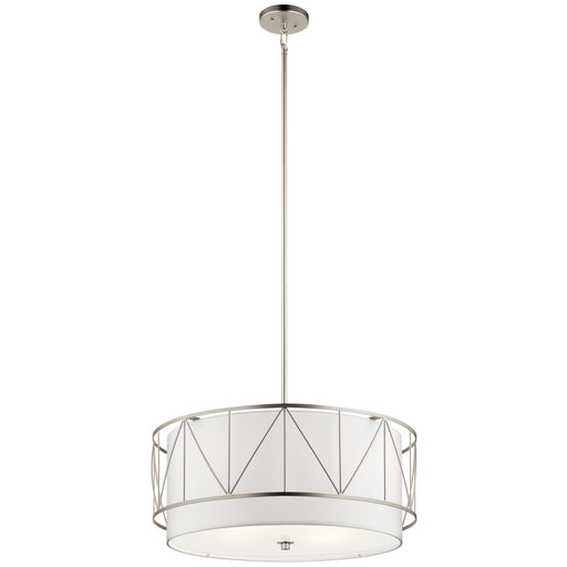 Myhouse Lighting Kichler - 52072SN - Four Light Pendant - Birkleigh - Satin Nickel