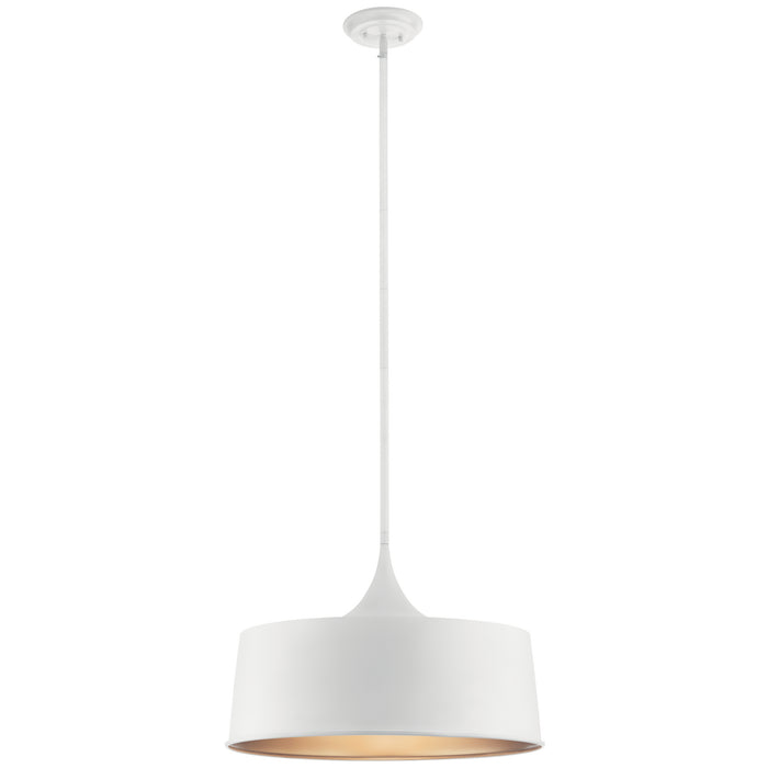 Myhouse Lighting Kichler - 52097WH - One Light Pendant/Semi Flush Mount - Elias - White