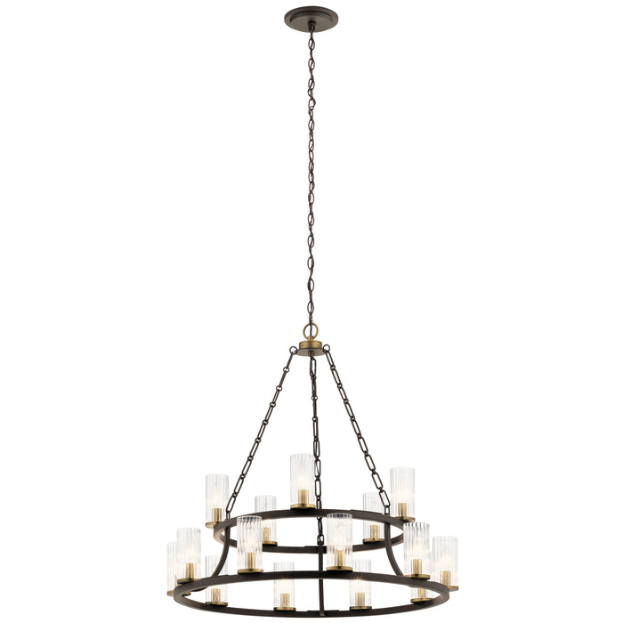 Myhouse Lighting Kichler - 52109OZ - 15 Light Chandelier - Mathias - Olde Bronze