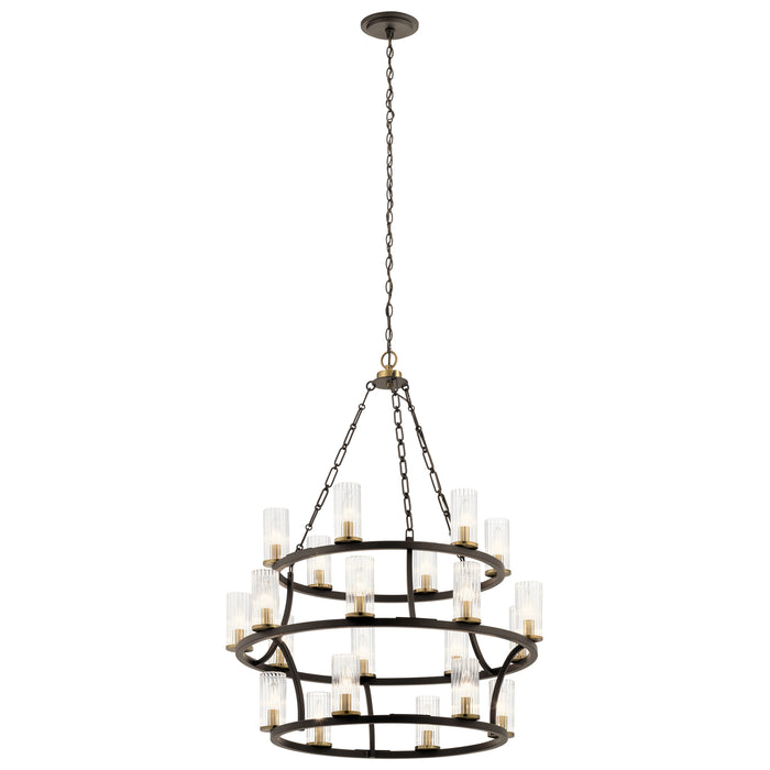 Myhouse Lighting Kichler - 52110OZ - 21 Light Chandelier - Mathias - Olde Bronze