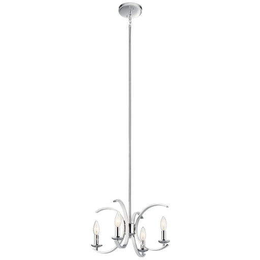 Myhouse Lighting Kichler - 52119CH - Four Light Pendant/Semi Flush Mount - Cassadee - Chrome