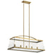 Myhouse Lighting Kichler - 52123BNB - Five Light Linear Chandelier - Darton - Brushed Natural Brass