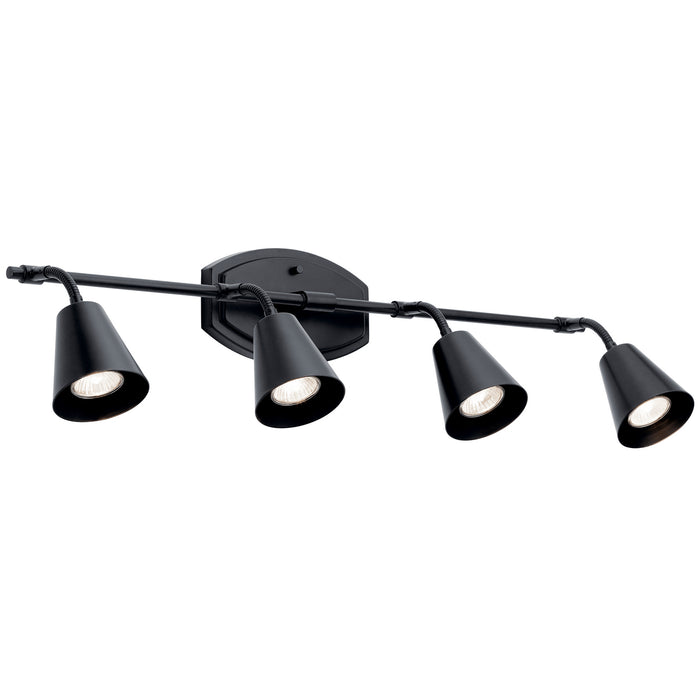 Myhouse Lighting Kichler - 52129BK - Four Light Rail Light - Sylvia - Black