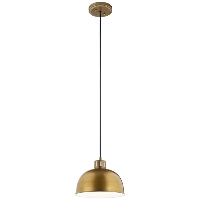 Myhouse Lighting Kichler - 52152NBR - One Light Pendant - Zailey - Natural Brass