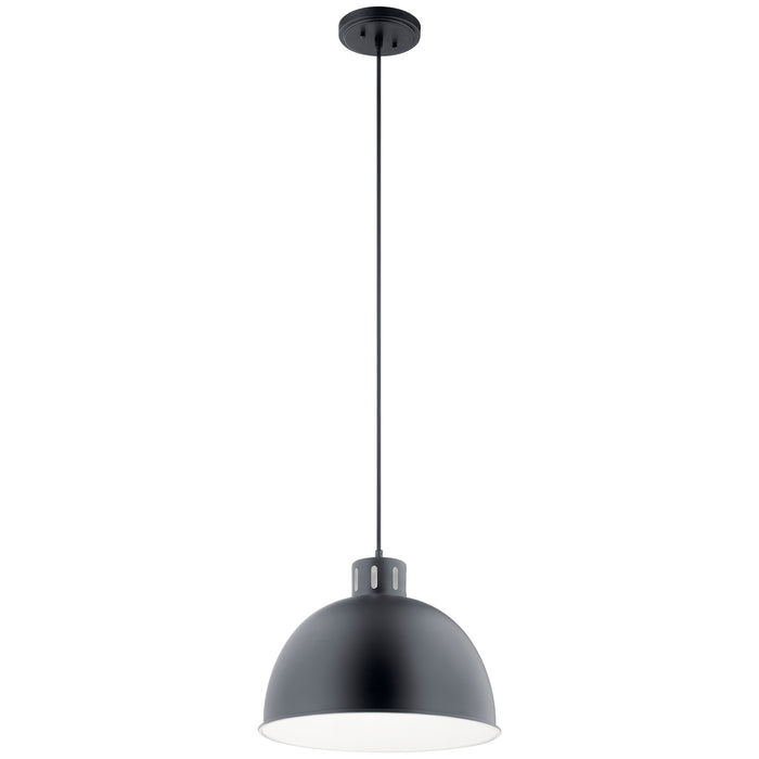 Myhouse Lighting Kichler - 52153BK - One Light Pendant - Zailey - Black