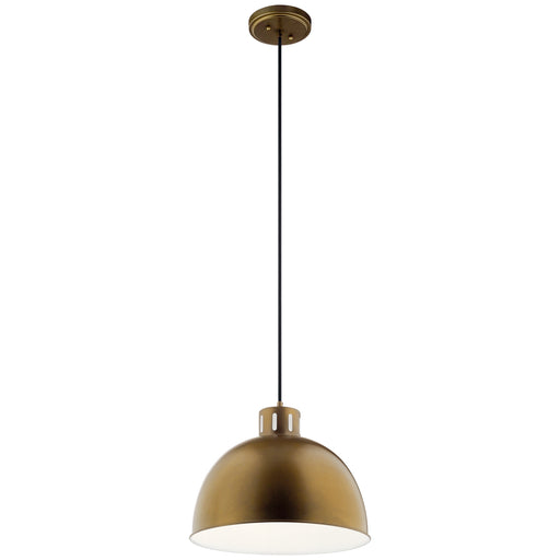 Myhouse Lighting Kichler - 52153NBR - One Light Pendant - Zailey - Natural Brass