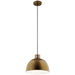Myhouse Lighting Kichler - 52153NBR - One Light Pendant - Zailey - Natural Brass