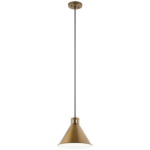 Myhouse Lighting Kichler - 52176NBR - One Light Pendant - Zailey - Natural Brass