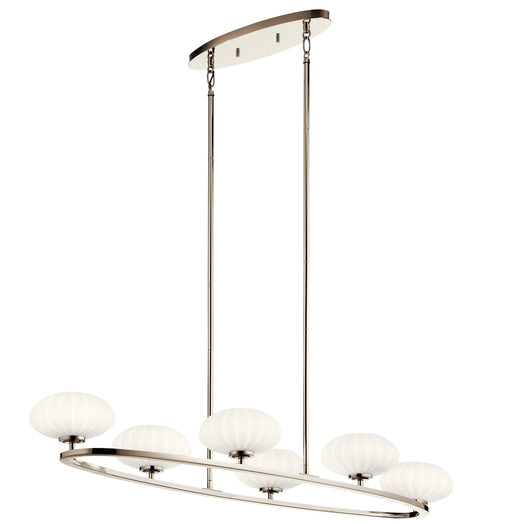 Myhouse Lighting Kichler - 52224PN - Six Light Chandelier - Pim - Polished Nickel