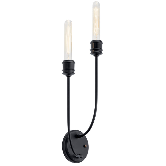 Myhouse Lighting Kichler - 52259BK - Two Light Wall Sconce - Hatton - Black