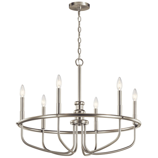 Myhouse Lighting Kichler - 52304NI - Six Light Chandelier - Capitol Hill - Brushed Nickel