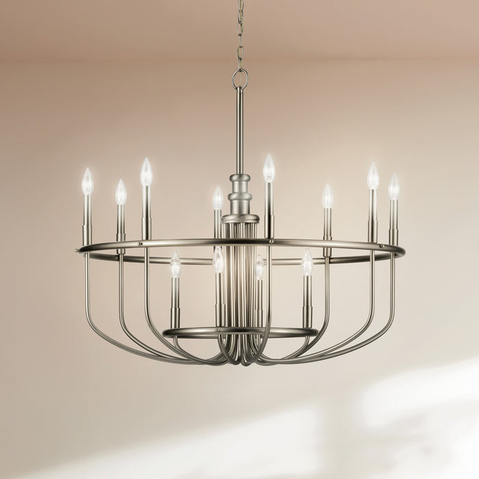 Myhouse Lighting Kichler - 52305NI - 12 Light Chandelier - Capitol Hill - Brushed Nickel