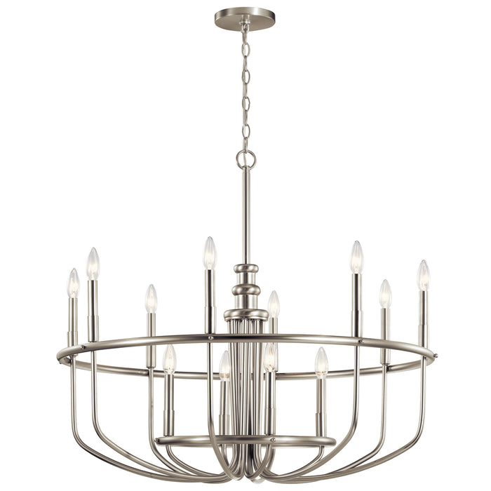 Myhouse Lighting Kichler - 52305NI - 12 Light Chandelier - Capitol Hill - Brushed Nickel