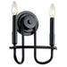 Myhouse Lighting Kichler - 52308BK - Two Light Wall Sconce - Capitol Hill - Black