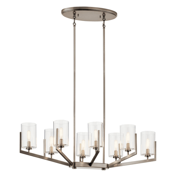 Myhouse Lighting Kichler - 52315CLP - Eight Light Chandelier - Nye - Classic Pewter