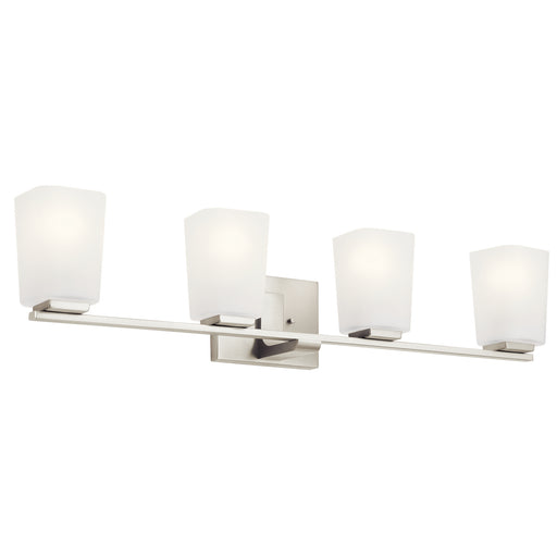 Myhouse Lighting Kichler - 55018NI - Four Light Bath - Roehm - Brushed Nickel