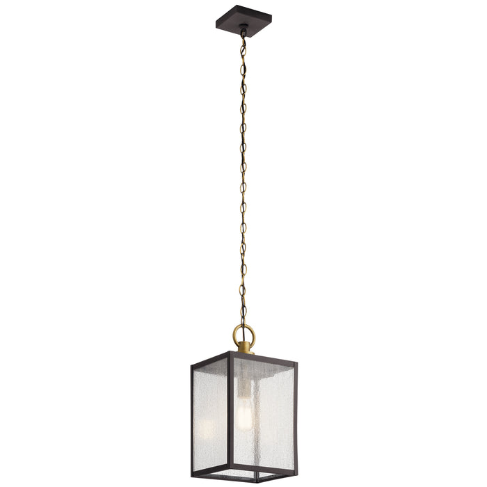 Myhouse Lighting Kichler - 59008WZC - One Light Outdoor Pendant/Semi Flush Mount - Lahden - Weathered Zinc