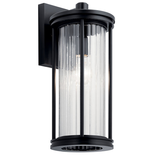 Myhouse Lighting Kichler - 59023BK - One Light Outdoor Wall Mount - Barras - Black