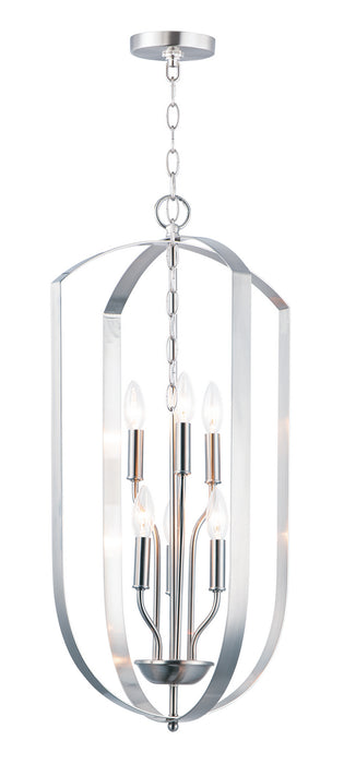 Myhouse Lighting Maxim - 10039SN - Six Light Chandelier - Provident - Satin Nickel