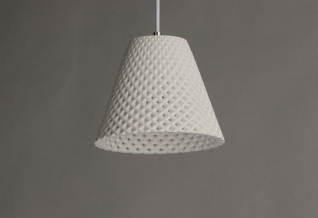 Myhouse Lighting Maxim - 10144WT - One Light Pendant - Woven - White