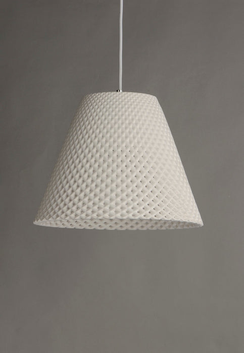Myhouse Lighting Maxim - 10145WT - One Light Pendant - Woven - White