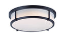 Myhouse Lighting Maxim - 10270WTBK - Three Light Flush Mount - Rogue E26 - Black